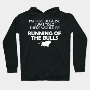 Running of the bulls - I was here because I was told there would be Hoodie